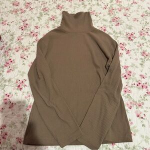 Express Taupe Turtleneck Sweater